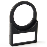 Accessoires XB2 droits à pression en noir de 22mm, couvercle Transparent, interrupteur d'indicateur de panneau, cadre de marquage d'étiquettes