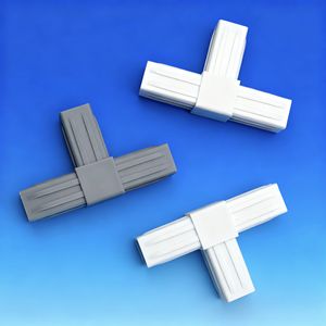 Raccord de tuyau carré en plastique détachable 20x20mm 25x25mm 30x30mm Giunto Per Tubo 3 voies 4 voies 5 voies 6 voies Connecteur de tuyau en plastique - Product Image 2