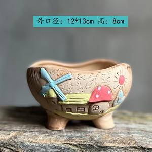 <span class=keywords><strong>Pot</strong></span> <span class=keywords><strong>de</strong></span> fleurs en céramique style pastoral Msh, petit <span class=keywords><strong>pot</strong></span> à succulentes en forme <span class=keywords><strong>de</strong></span> <span class=keywords><strong>moulin</strong></span> à <span class=keywords><strong>vent</strong></span>, directement <span class=keywords><strong>de</strong></span> l'usine - Product Image 5