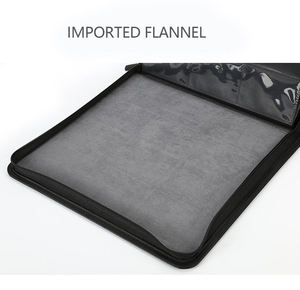 12-Pocket 480+ Trading Card Zip <b>Binder</b> Book Closure PU <b>Leather</b> Cover for Photos and Card Collections - Product Image 3