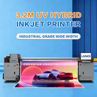 Imprimante UV hybride 3200m, imprimante Epson, machine d'impression de bannières, production industrielle continue, signalétique, emballage en cuir