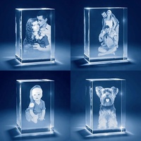 Machine de gravure laser sur cristal photo 3D pour souvenirs, photomaton, utilisation en kiosque