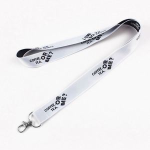 Lanyard Personalizado con Cierre de Seguridad, Negro y Blanco, Suministro Directo de Fábrica - Product Image 5