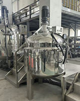 Cuve de chauffage et d'agitation à double paroi en acier inoxydable avec moteur et boîte de vitesses ABB pour le traitement des produits chimiques, capacité 200L-1000L