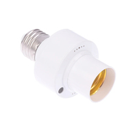 Portalámparas con Sensor de Radar, Base de Lámpara Inteligente E27, Portalámparas Inteligente para Porche o Sótano, Encendido/Apagado Automático con Sensor de Movimiento
