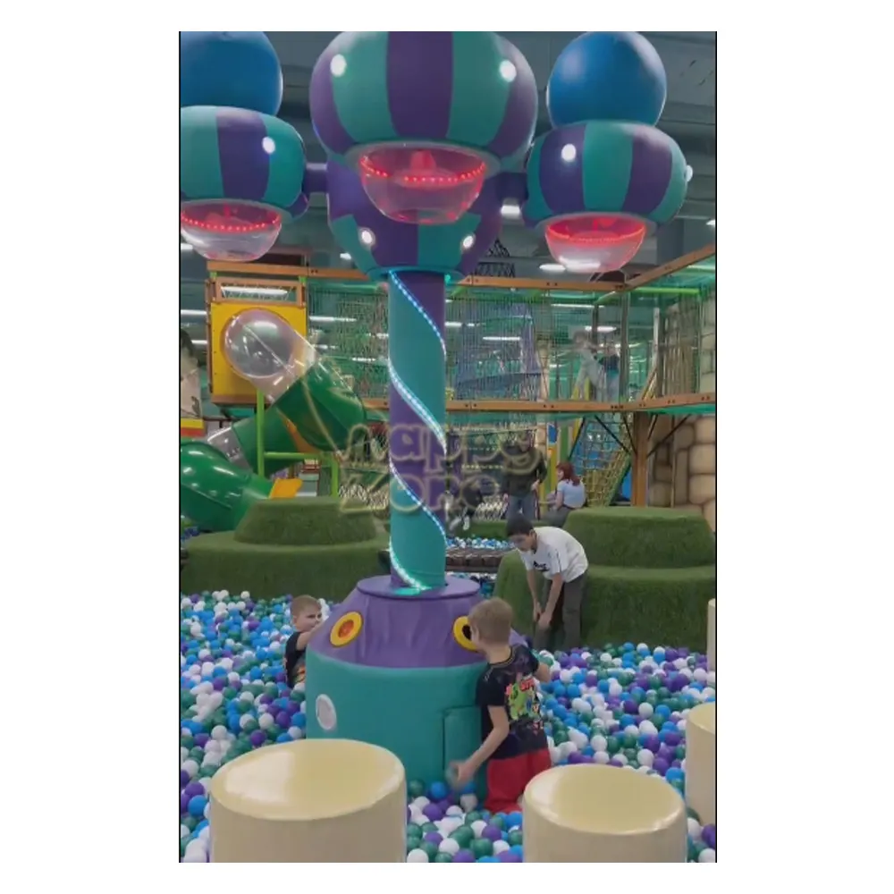 थोक बच्चों के मनोरंजन पार्क बॉल ड्रॉप गेम बॉल फाउंटेन मशीन सॉफ्ट बॉल पिट मशीन इनडोर खेल का मैदान उपकरण