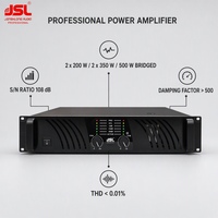 Amplificateur de classe D 2 canaux, amplificateur audio professionnel, montage en rack pour système PA, sonorisation en direct, équipement DJ, système sonore