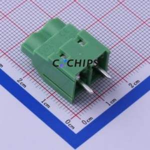 KF7620-7.62-2P Screw Terminal Block Through hole Component (THT),P=7.62mm Connector 1x2P 7.62mm Green Through Hole - Product Image 1