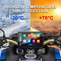 Système CarPlay pour moto 7 pouces HD avec écran tactile étanche IPX7, DVR pour moto CarPlay