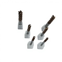 Pisau Frais CNC Karbida Presisi Tinggi 4-Flute End Mill untuk Pemrosesan Material Keras Climb Milling 45 Helix HRC45-62