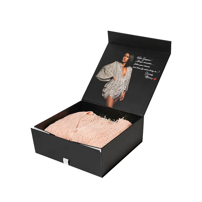 Großhandel benutzer definierte Luxus Kleidung Unterwäsche Geschenk verpackung Box personal isierte Hochzeits kleid Box Brautkleid Box