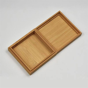 Scatola Portaoggetti in Legno di Bambù Ecologica Incisa con Coperchio Personalizzabile per Regali di Nozze - Product Image 4