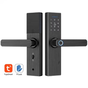 High Tech Smart <strong>Knob</strong> Push Pull <strong>Door</strong> Locks TTlock and Tuya Smart Card Fingerprint Advanced <strong>Digital</strong> Electronic Lock - Product Image 2