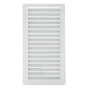 Griglia in plastica da incasso con rete posteriore 25x12 cm. - Product Image 1
