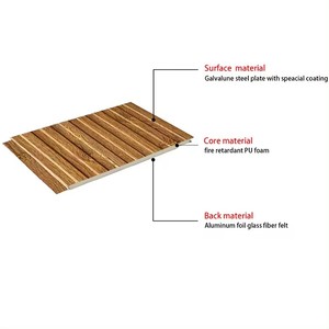 Panneaux sandwich en polyuréthane 3D personnalisés en vente directe Panneau sandwich en PU Techo sandwich intérieur ignifuge avec assurance qualité - Product Image 4