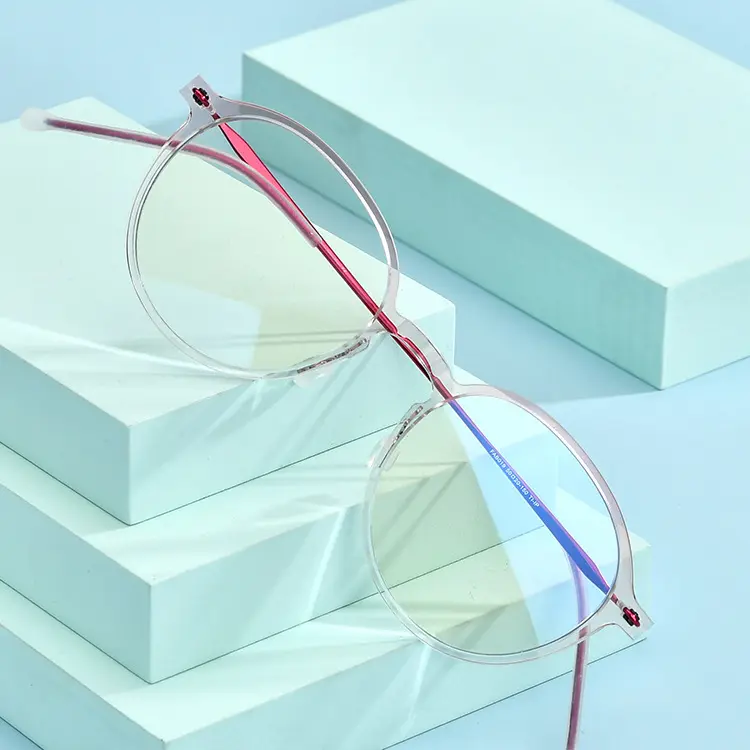 Retro rotondo anti-blu occhiali B titanio specchio per computer uomini e donne ultra leggero telaio in nylon nuova stella con lo stesso modello
