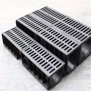 Système de caniveau de drainage de pluie <span class=keywords><strong>extérieur</strong></span> moderne pour maison, jardin et garage, en plastique HDPE durable et anticorrosion - Product Image 2