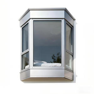 Fenêtres fixes en <span class=keywords><strong>baie</strong></span> et en arche en aluminium pour l'extérieur des usines, design moderne, grand cadre en verre avec persiennes et moustiquaire en acier inoxydable - Product Image 1