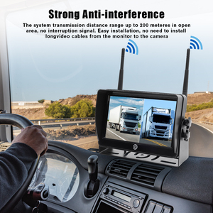 1080P AHD 4 kênh xe tải hệ thống <span class=keywords><strong>camera</strong></span> với cảm ứng 7in Quad chia màn hình BSD và máy ảnh không thấm nước cho xe buýt RV Hạm Đội an toàn - Product Image 3