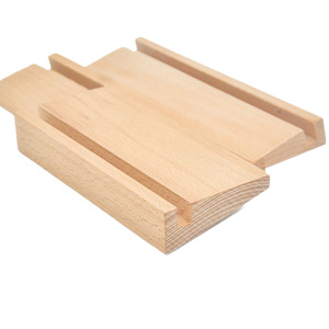 ที่วางของบนโต๊ะทำงานไม้เนื้อแข็ง 10x6x2 ซม. พร้อมช่องสำหรับใส่ปฏิทิน โปสการ์ด บันทึก รูปภาพ ที่วางเมนู สีบีชธรรมชาติ - Product Image 5