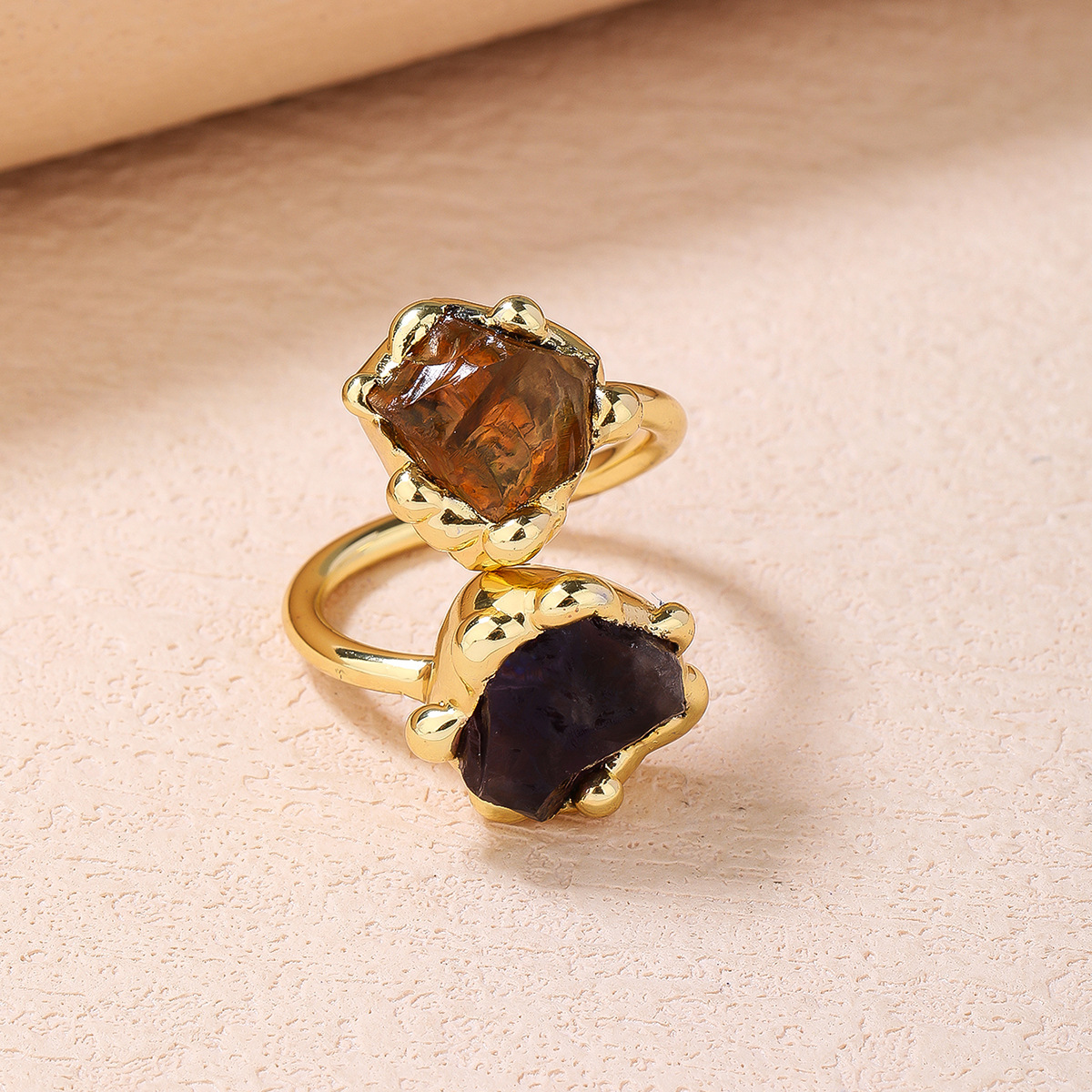Jaune citrine + violet améthyste