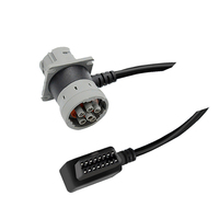Personalizado hembra J1708 Can Bus Cable Universal OBD2 OBDII OBD 16P conector enchufe cableado telar lector de código
