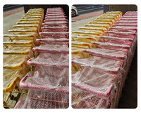 Chariot de courses robuste à double couche en métal avec panier inférieur pour supermarché, épicerie et magasin de proximité