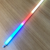Tube LED RGB T8 avec contrôle APP/RF en option, indice de protection IP65, matériau PC, tube LED intelligent pour piste de danse, entrepôt et bureau, 120 cm