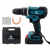 Kit de Taladro Eléctrico sin Escobillas de 21V de Alta Calidad, Adecuado para Trabajos de Mantenimiento y Decoración.