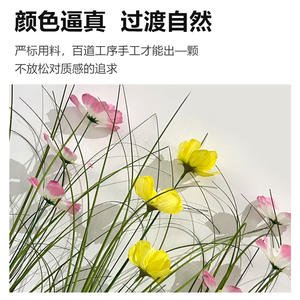 Bouquet de fleurs artificielles Cosmos et herbe d'oignon, haute simulation, 30cm-100cm, pour décorations de mariage et décoration intérieure - Product Image 4