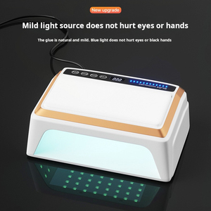 Lampe à ongles portable avec repose-mains, lampe de photopolymérisation UV LED double main haute puissance pour le séchage du gel, idéale pour salon - Product Image 4