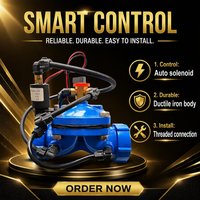 Vanne de commande solénoïde 3'' à extrémité filetée droite BSP/NPT, type diaphragme, pour l'eau et l'irrigation