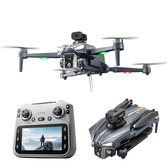 K18 Max DuaL Camera 4K 4.5" Screen Remote GPS Airdrop 20 Min Flight Time Brushless Motor FPV Beginner-Friendly Foldable Drone