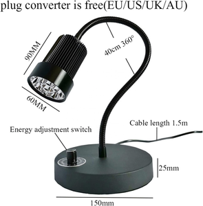 UV LED Đèn 405nm Tia Cực Tím Nhanh Chóng Chữa Ánh Sáng 365nm 395nm Có Thể Điều Chỉnh Nhà Văn Phòng Khách Sạn Sử Dụng Công Cụ Sửa Chữa Keo Epoxy Dầu Nhựa - Product Image 2