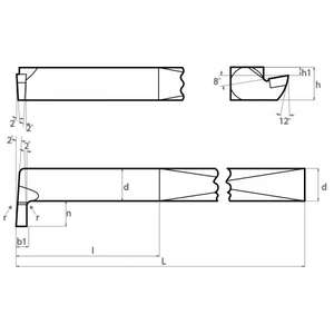 FERVI - BRCI20RP Herramienta con punta de carburo para ranuras internas-EAN 8012667007751 ABRASIVOS ESTELLADOS Y BARRAS - Product Image 1