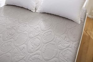 Đôi XL Nệm Bảo Vệ Không Thấm Nước Bông Nệm Pad Bìa Được Trang Bị Tấm Phong Cách 18 "Sâu Túi Màu Xám Đôi Thêm Dài Kích Thước - Product Image 6