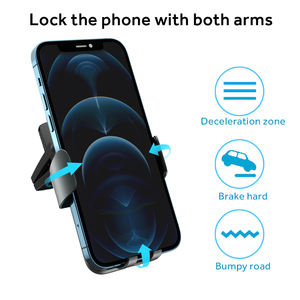 Capteur intelligent contrôle tactile voiture évent support de téléphone support 15W charge rapide pince automatique <span class=keywords><strong>Induction</strong></span> <span class=keywords><strong>chargeur</strong></span> de voiture sans fil - Product Image 2