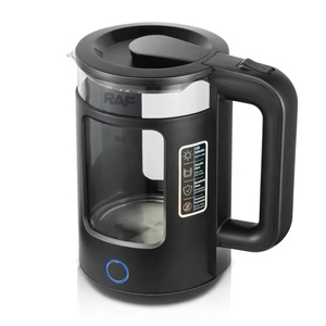 High Quality Healthy Material 360 Cordless Thermostatic Glass Body Electric Kettle With Blue Ring Light Bpa Free Interior - Product Image 2