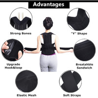 Soulagement de la douleur Posture Bas du dos Brace Soutien lombaire Épaule Posture Correcteur pour hommes et femmes