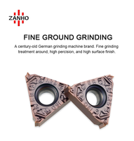 ZANHO PVD Coated Carbide Threading Inserts 16ER 11W 16ER14W 16IR I1.5ISO 1.25ISO Insert for Machine Tool Cutting