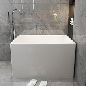 <span class=keywords><strong>Bañera</strong></span> Acrílica Blanca Moderna, Pequeña y Económica, Independiente, con Asiento y Desagüe para Bebés, para Baños de Hotel, 2026 - Product Image 5