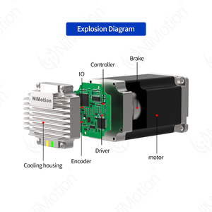 17 bit mã hóa tích hợp động cơ bước servo Tích hợp động cơ bước DC nhỏ mà không làm mất Bước Nema 23 động cơ bước - Product Image 6