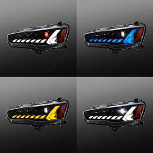 ไฟหน้ารถ Led สำหรับ Mitsubishi Lancer,ไฟหน้ารถปีศาจไฟเลี้ยวตอนกลางวัน DRL สำหรับ Mitsubishi Lancer EVO-X 2008 2009 <span class=keywords><strong>2010</strong></span> 2011 - 2016 - Product Image 4