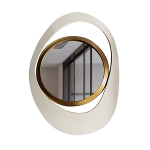<span class=keywords><strong>Miroir</strong></span> mural décoratif artisanal en fer tridimensionnel de style nordique, forme irrégulière, design moderne et simple, respectueux de l'environnement - Product Image 3