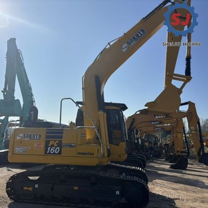 รถขุดตีนตะขาบ Komatsu PC160 PC160-7 มือสอง สภาพดี 95% น้ำหนัก 16 ตัน ระบบไฮดรอลิก รถขุดขนาดกลาง - Product Image 3