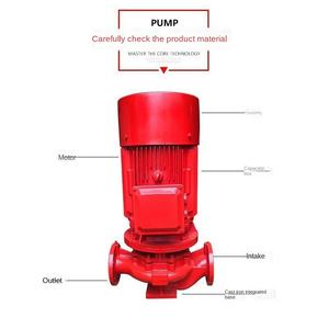 Bomba Contra Incendios Eléctrica Vertical de Hierro Fundido de Una Etapa XBD GL, Bomba de Hidrante Contra Incendios de Flujo Completo Sin Sobrecarga - Product Image 2