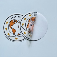 Impression personnalisée, autocollant amovible, imperméable, logo découpé sur mesure, vinyle transparent mat/brillant, PET transparent