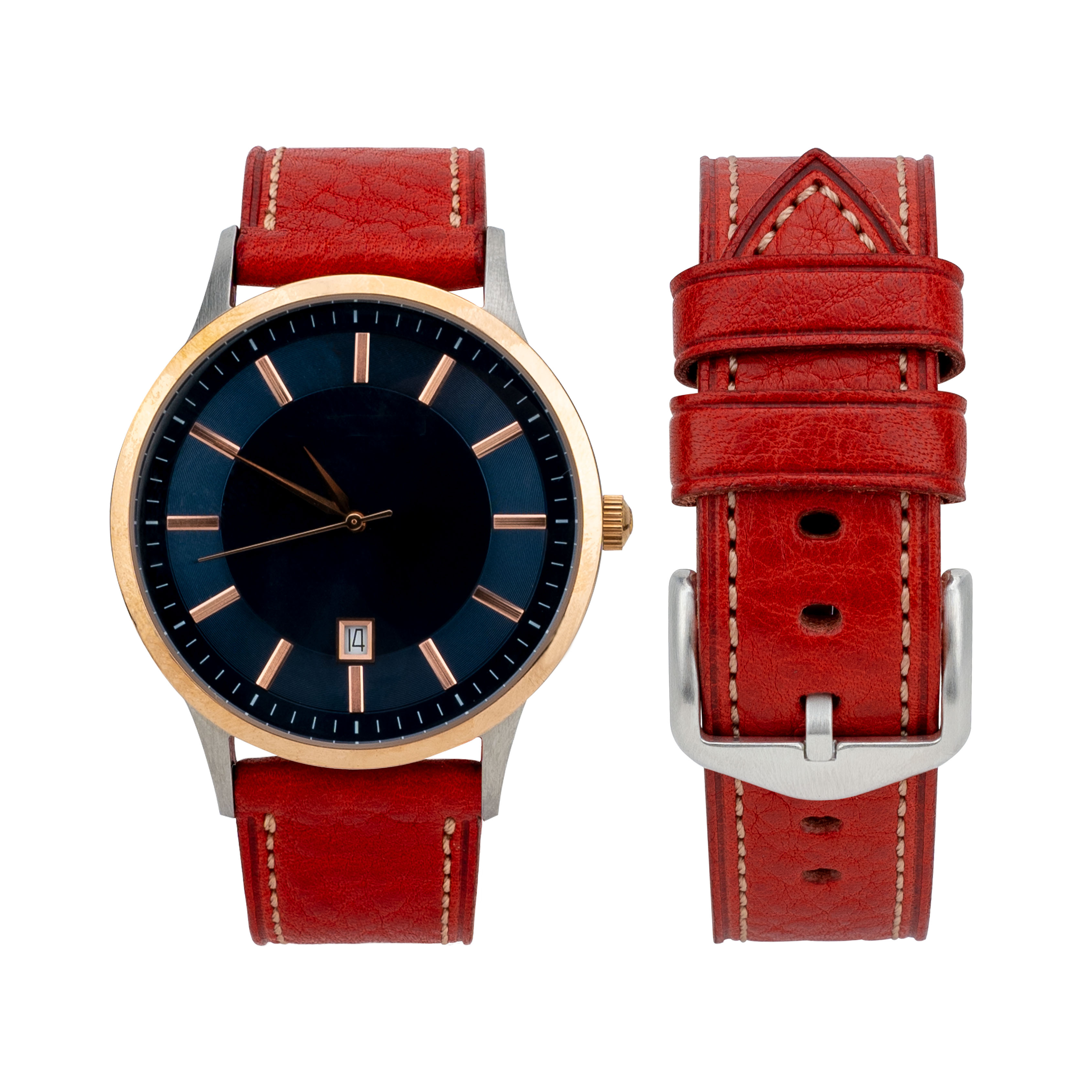 Fibbia rosso-argento#276