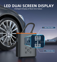 Arrancador de Coches Portátil Todo en Uno, Inflador de Neumáticos, Almacenamiento de Boquillas, Luz LED, Banco de Energía para Emergencias en el Coche