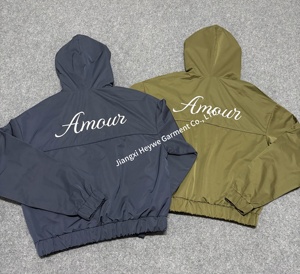 Custom Polyester Reflective Waterproof Windproof Nylon Jacket and Track Pants Zip up Blank <strong>Oversized</strong> <strong>Jogger</strong> Sets Nylon Tracksuit - Product Image 3